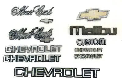 Vintage Chevrolet Emblems Lot Of 10 Monte Carlo Malibu Bowtie Custom • $34.99