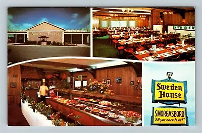 Orlando FL-Florida Sweden House Smorgasbord Advertising Vintage Postcard • $7.99