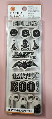 Martha Stewart 16 Halloween Carnival Cling Rubber Stamps - New • $9