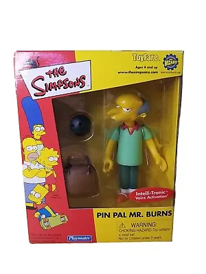 The SIMPSONS World Of Springfield BOWLING MR BURNS Pin Pal Toyfare Playmates • $35.95