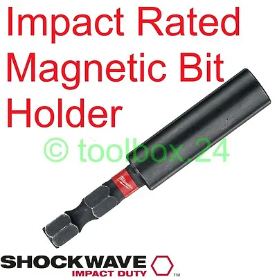 Milwaukee Impact Duty Magnetic Screwdriver Bit Holder (for DeWalt Bosch Makita) • £5.99