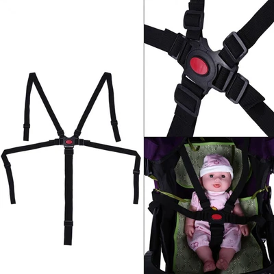 $17.49 • Buy 5 Point Harness Stroller High Chair Pram Buggy Safe Belt Strap Baby Children AU
