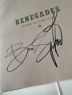 Bruce Springsteen / Barack Obama “RENEGADES” Book - SIGNED BY BRUCE - OFFICIAL! • $423.99