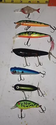 Fishing Lure Lot Bass Walleye Pike Trout Musky Rapala Clackin Heddon Storm Corde • $8.99