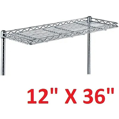 Metro 12  X 36  Super Erecta Heavy-duty Cantilever Style Wire Shelving(lot Of 2) • £36.62