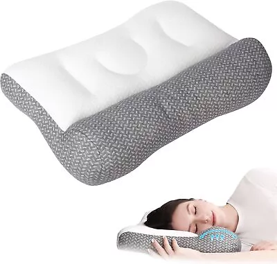 Cervical Ergonomic Pillow Adjustable Ergonomic Contour Orthopedic Bed Pillow AU • $21.99