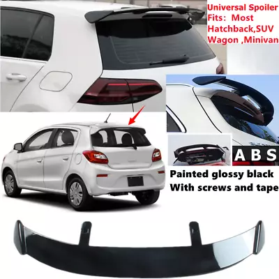 Universal Rear Roof Spoiler Wing Gloss Black Fit For Mitsubishi Mirage 2017-2020 • $84.29