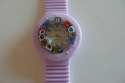 Murano Glass Women's Watch Trend Fashion Jewelry Watch Purple New • £31