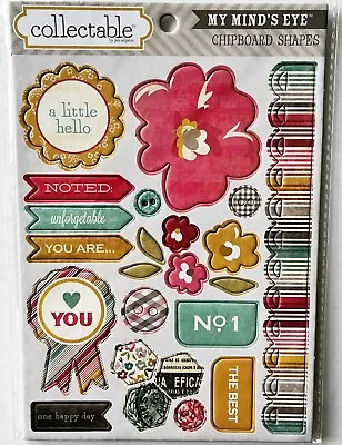 My Mind's Eye Collectable Unforgettable   You Are  Chipboard Stickers - 5 X 7.5 • $3