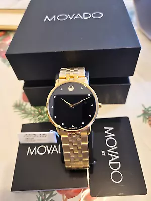 Movado Men's Museum Classic Gold Swiss Watch • $318.69