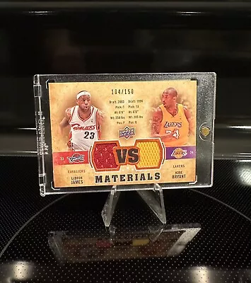 2009 Upper Deck Lebron James Vs Kobe Bryant Bronze Dual Jersey Patch  /150 • $999