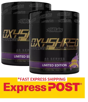 EHP Labs Oxyshred Hardcore Thermo Fat Burner 40 Serve Stronger Edition Twin  • $117.99