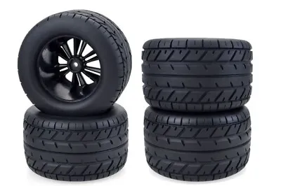 4 NEW Wheels Tires 1/10th RC Truck Traxxas Tamiya Kyosho HPI On-road 12mm • $74.98