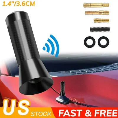 $7.99 • Buy Black Carbon Fiber Short Antenna For TRD Sports Toyota 1.4  General Purpose US