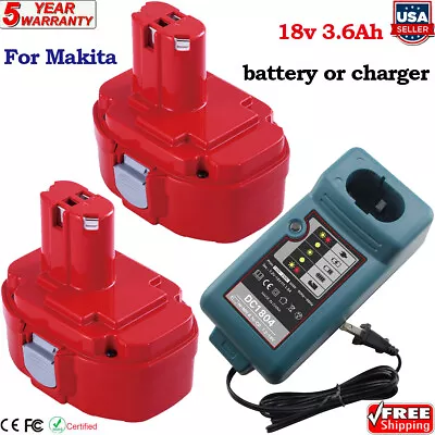 18V Battery Or Charger Replacement For Makita 1822 1823 1833 1834 8391D PA18  • $26.80