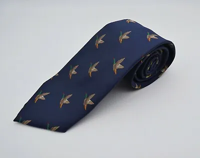 Mallard Duck Tie - Navy - New - Ideal Christmas Present Gift Shooting Countryman • £14.99