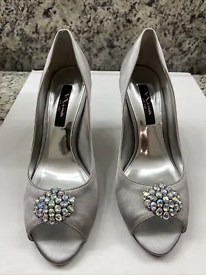 £24.84 • Buy Women Shoes.Brand Nina Style Fiery. Color Silver .Sz 9 .Worn One’s .Pre Owned.
