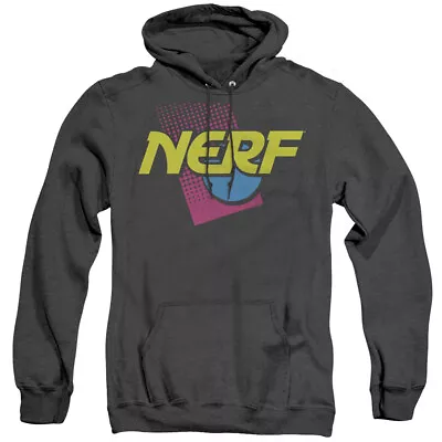 NERF 90S LOGO Licensed Hooded Heather Sweatshirt Hoodie SM-3XL • $47.95