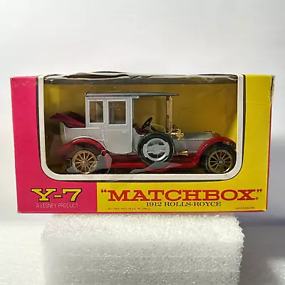 Matchbox 1912 Rolls-Royce In Window Box Vintage Models Of Yesteryear Y-7 Silver • $6