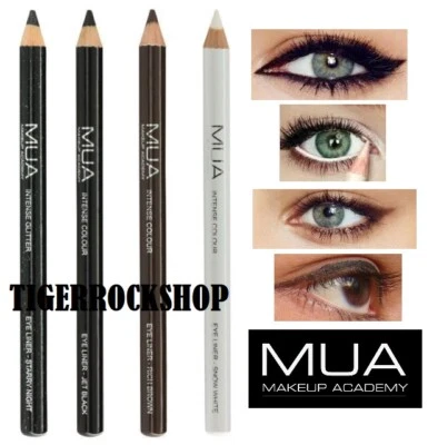 £3.10 • Buy Eyeliner Pencil ~ Intense Colour ~ MUA ~ Black White Brown Wine Glitter 💥