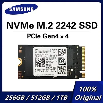 Samsung 256GB SSD M.2 2242 PM9B1 NVMe PCIe 4.0 Gen4 X4  HP Lenovo Asus Bulk • £26.88