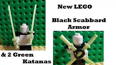 Lego Ninja Armor Scabbard 2 GREEN Katana Ninja Warrior Weapons Swords Shoulder • $5.83