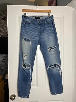 MAISON SCOTCH L'Adorable RIPPED BOYFRIEND Jeans SIZE W31 UK 10-12 • £28