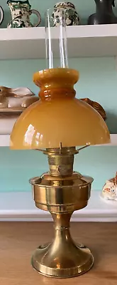 Vintage Aladdin 23 Oil Paraffin Lamp With Shade And Chimney • $44.20