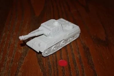 Vintage Marx Battleground Light Gray German #351 Army Tank With Battle Damage • $4.25