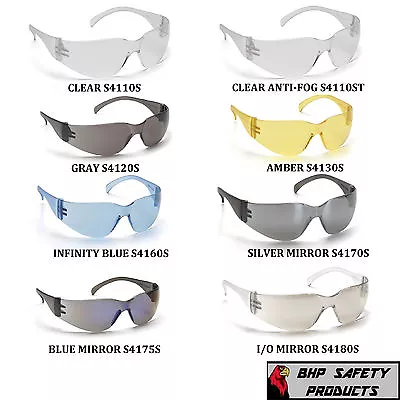 Pyramex Intruder Safety Glasses Ansi Z87+ Work Eyewear Assorted Colors! (1 Pair) • $5.50