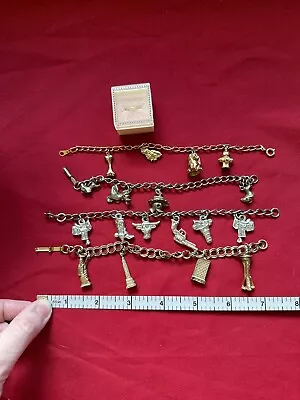 Vintage Childs Charm Bracelet Lot Of 4 And Baby Ring • $10
