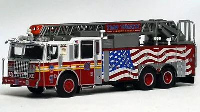 PCX87 FDNY Ferrara Ultra Ladder 10 HO Fire Truck -  Manhattan (WTC) #870228 • $54.98