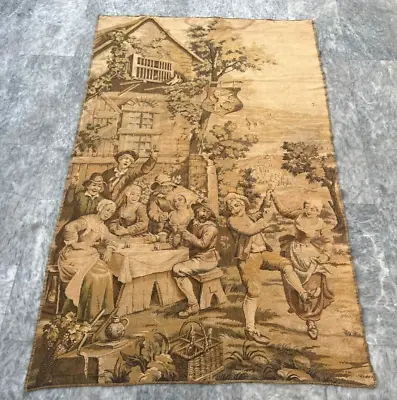 Antique French Tapestry Wall Hanging Medieval Goblin Tapestry  191 X 121 CM • $277.92