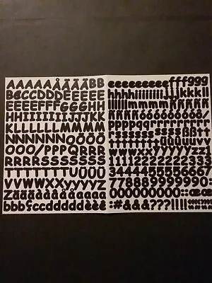 Creative Memories - Mini ABC/123 - Black Sassy Stickers - One Sheet • $5