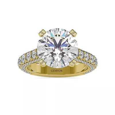 5.00 Ct Lab Grown Diamond Round Fine Engagement Ring IGI Certified FVS1 • $15833