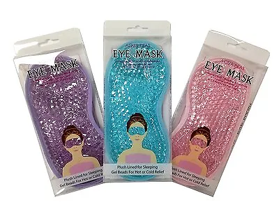 £3.98 • Buy Gel Eye Mask Hot Cold Soothing Relief Cool Tired Eyes Headache Relaxing Pad New