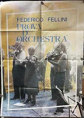 Orchestra Rehearsal! '79 Fellini Rare Original Italian 1-p Film  Poster! • $25