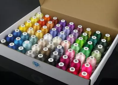 £84.95 • Buy Simthread Embroidery Machine Thread 63 Brother Colours 1100Y Janome Pfaff Singer