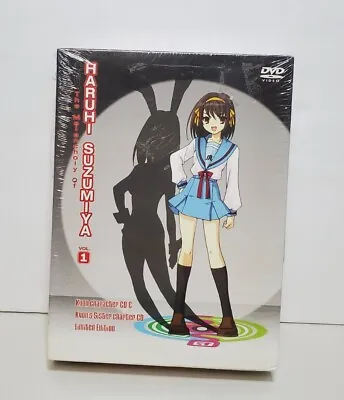 NEW Melancholy Of Haruhi Suzumiya Anime DVD 1 + CD 6 + CD 9 Collector Box Bandai • $14.99