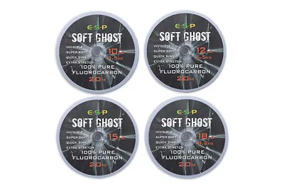 £10.45 • Buy ESP Carp Fishing Soft Ghost Fluorocarbon Hooklink - All Breaking Strains