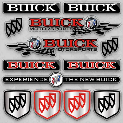 $8.99 • Buy Buick GS Gran Motors Sport Car Medal Logo Stripe Sticker Vinyl 3D Decal Decor