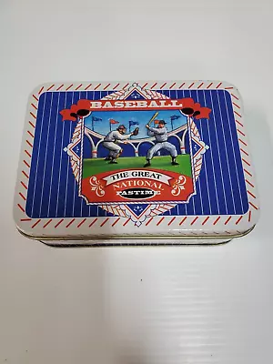 Vintage Collectible Old Time Baseball Collectors Decorative Storage Tin Giftco! • $3