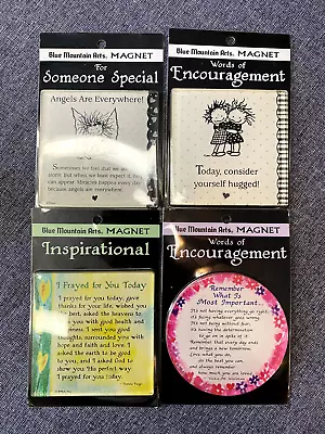 4 Blue Mountain Arts Magnets Words Of Encouragement Inspirational Special • $15.99