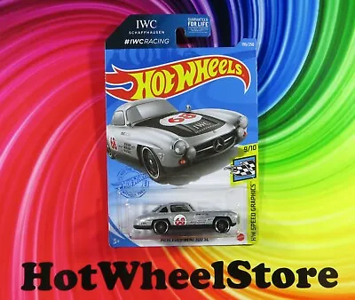 2021  Hot Wheels  Silver  MERCEDES-BENZ 300 SL  Speed Graphics   #196  34-080321 • $2.95