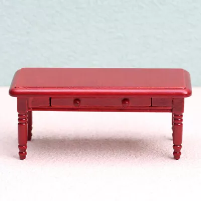 1:12 Dollhouse Mini Red Coffee Table End Table Teatable Furniture Home Decor Toy • $17.17