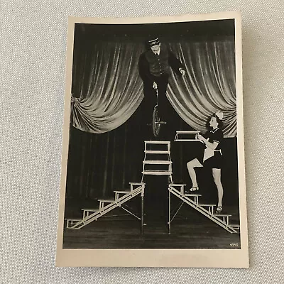 Circus Unicycle Balancing Act Performer Photo Photograph Vintage • $74.99