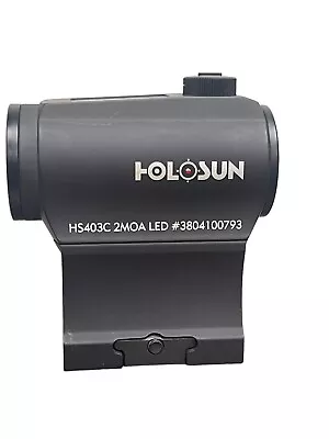 HOLOSUN HS403C Solar Micro Red Dot Optic - 2 MOA - Black (Includes Mount) • $140