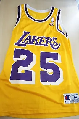 $114.99 • Buy NBA Jersey Los Angeles Lakers EDDIE JONES Champion Sz 36 Vtg #25