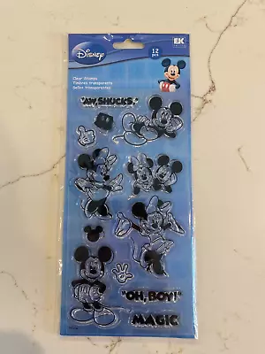 #179S EK Success Disney Mickey Mouse Minni Mouse  AW Shucks  Cling Stamps 1 Pkg • $6