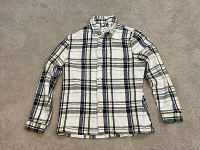 Zara Beige Plaid Striped Button Up Shirt Men’s Size Medium • $24.99